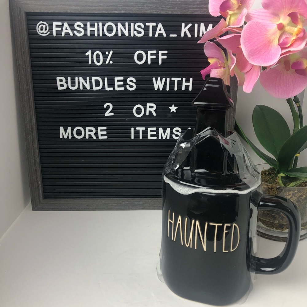 New Rae Dunn HAUNTED mug with topper - Picture 6 of 10